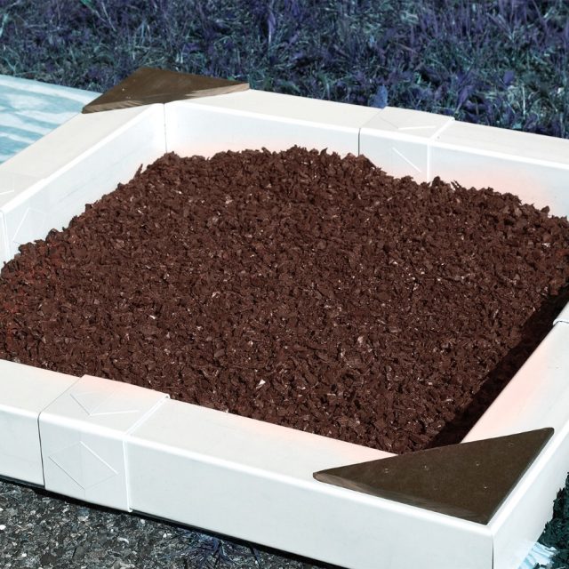 recycled rubber mulch makes your child's swing set or play set even safer.
