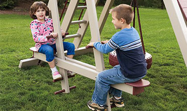 kids enjoying horse glider swing set accessory horse glider swing set accessory