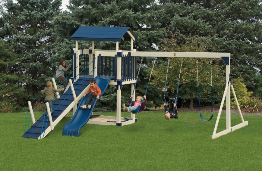 busy basecamp one-story playset busy basecamp swingset