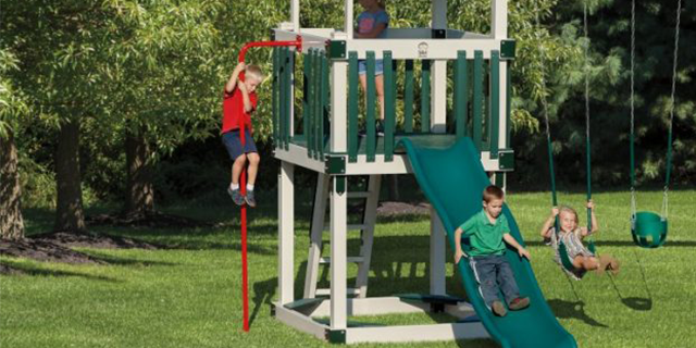creative playset with firemans pole playset with firemans pole