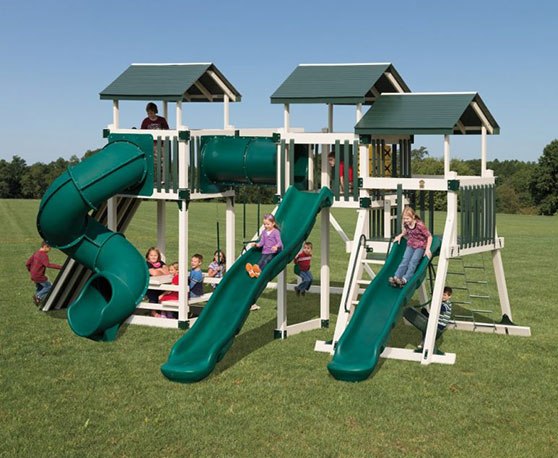 green and off white vinyl playset color combination green and off white swing set color