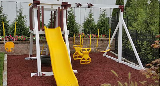 unique swing set with four ways to swing set with unique ways to swing