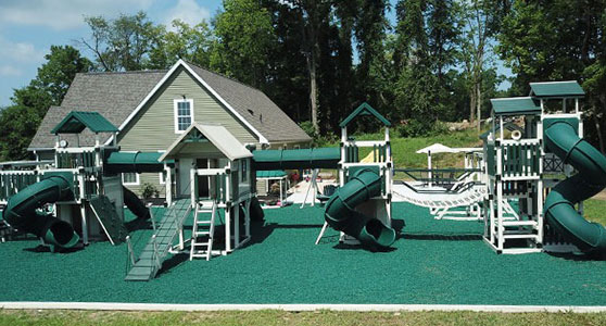 jumbo-sized play structure with different slides, numerous tall towers, tubes, and bridges unique play structures for kids