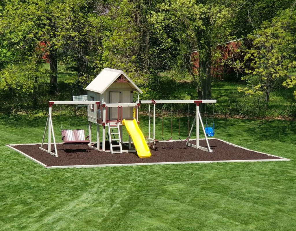 custom adventure world swing set with a playhouse for kids outdoor playhouse set with slide