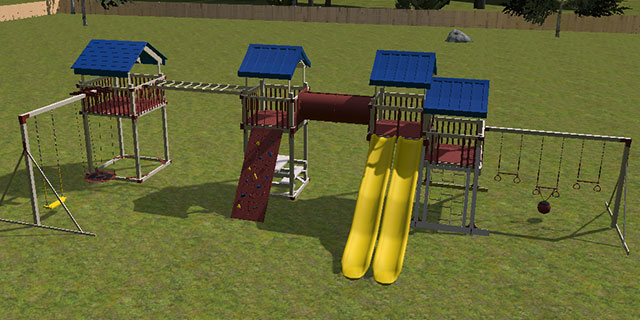 athletic swing set plans designed using 3d software design your own athletic swing set plans