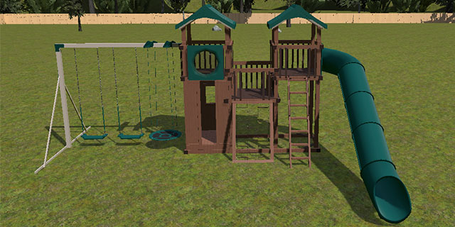 plans to build the ultimate backyard play fort with a swing set plans to build a swing set