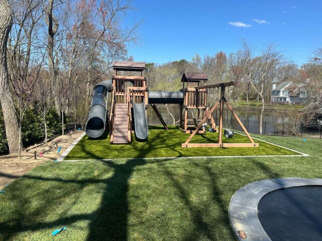 wood playset and swing sets